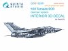 Quinta Studio QDS+32261 Tornado ECR German 3D-Printed & coloured Interior on decal paper (Revell) (Small version) (with 3D-printed resin parts) 1/32